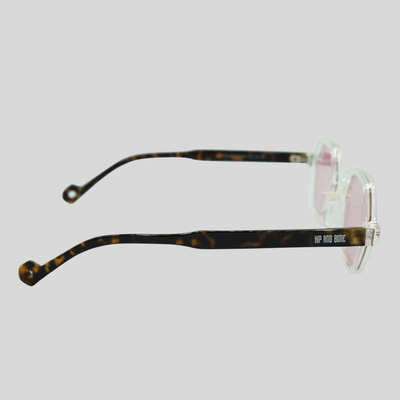 Gotstyle Fashion Hip and Bone Jeffrey Hexagon Frame Shades - Rose