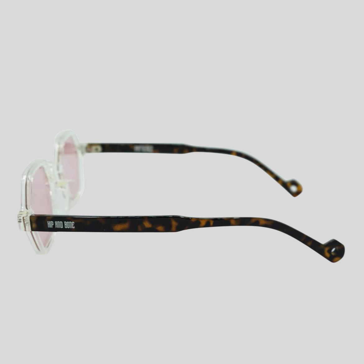 Gotstyle Fashion Hip and Bone Jeffrey Hexagon Frame Shades - Rose