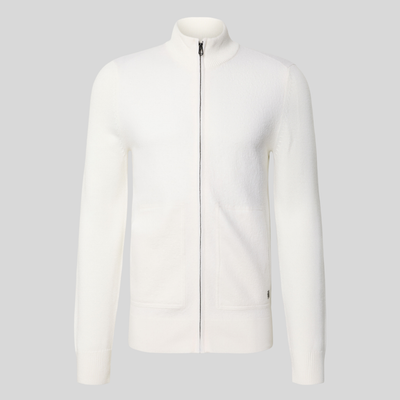Gotstyle Fashion Joop! Boiled Wool Zip-Up Cardigan - Off-White