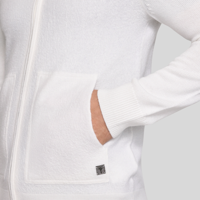 Gotstyle Fashion Joop! Boiled Wool Zip-Up Cardigan - Off-White