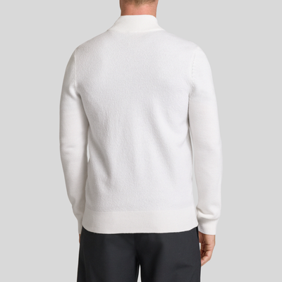 Gotstyle Fashion Joop! Boiled Wool Zip-Up Cardigan - Off-White