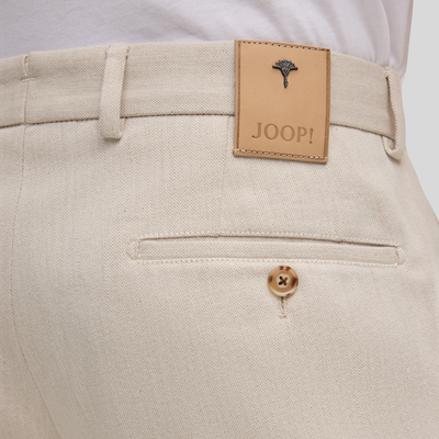 Slim Fit Narrow Leg Cotton Chinos - Beige