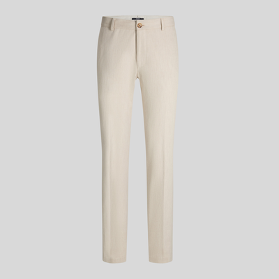 Slim Fit Narrow Leg Cotton Chinos - Beige