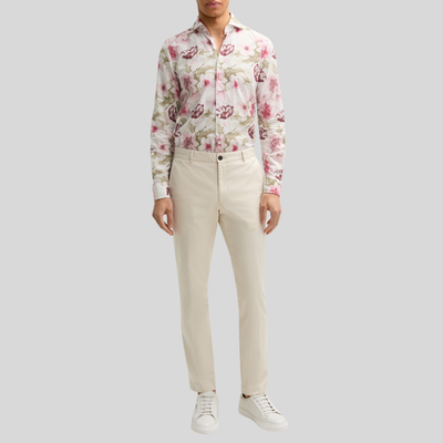 Gotstyle Fashion Joop! Floral Print Linen/Cotton Shirt - Red/Green