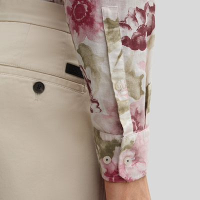 Gotstyle Fashion Joop! Floral Print Linen/Cotton Shirt - Red/Green