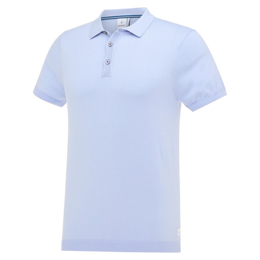 Gotstyle Fashion - Blue Industry Polos Solid Jersey Knit Polo - Sky