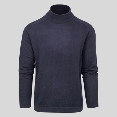 Gotstyle Fashion - Blue Industry Sweaters Raglan Sleeve Turtleneck - Navy