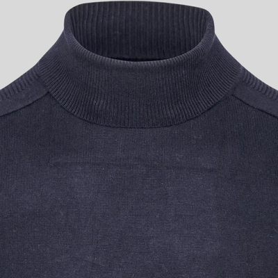 Gotstyle Fashion - Blue Industry Sweaters Raglan Sleeve Turtleneck - Navy