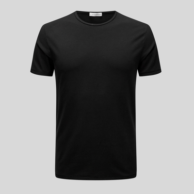 Soft Round Neck Tee - Black