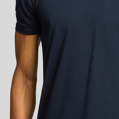 Soft Round Neck Tee - Navy