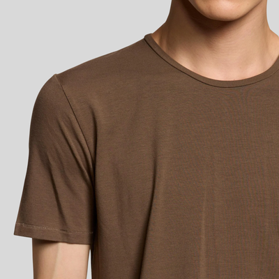 Soft Round Neck Tee - Olive