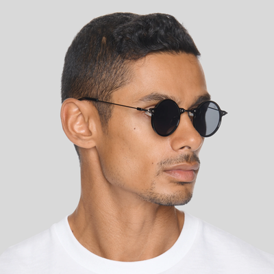 Gotstyle Fashion Hip and Bone Lennon Round Frame Shades - Black