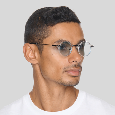 Gotstyle Fashion Hip and Bone Lennon Round Frame Shades - Light Blue