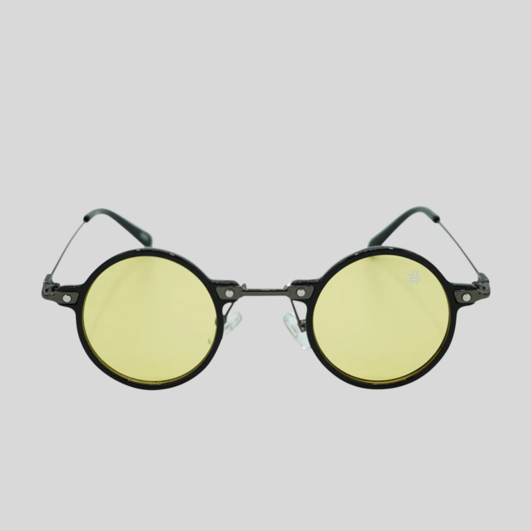 Gotstyle Fashion Hip and Bone Lennon Round Frame Shades - Yellow