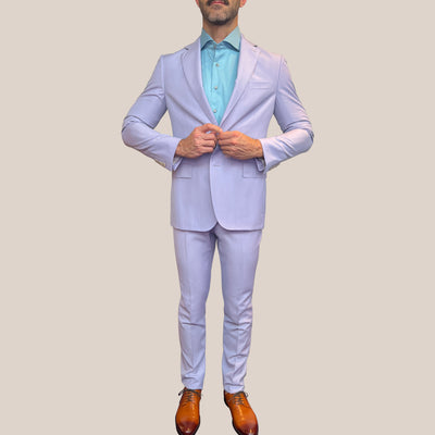 Gotstyle Fashion - Pal Zileri Suits Wool / Lyocell Blend Suit - Lilac