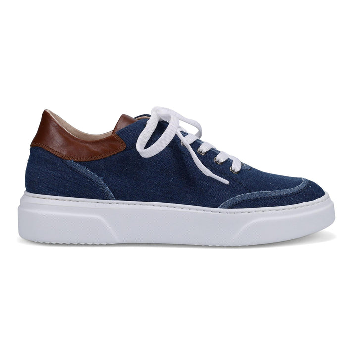 Gotstyle Fashion - Ron White Shoes Canvas Sneaker with Leather Trim - Jeans