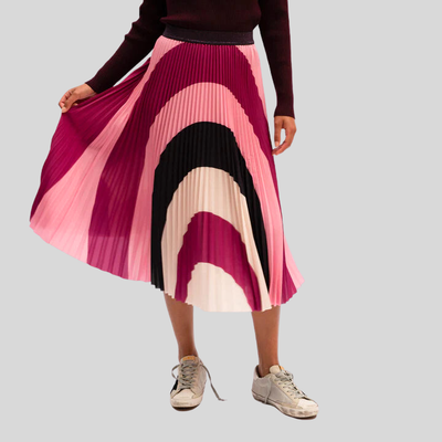 Gotstyle Fashion - We Are The Others Skirts Arches Print Pleated Midi Skirt - Multi