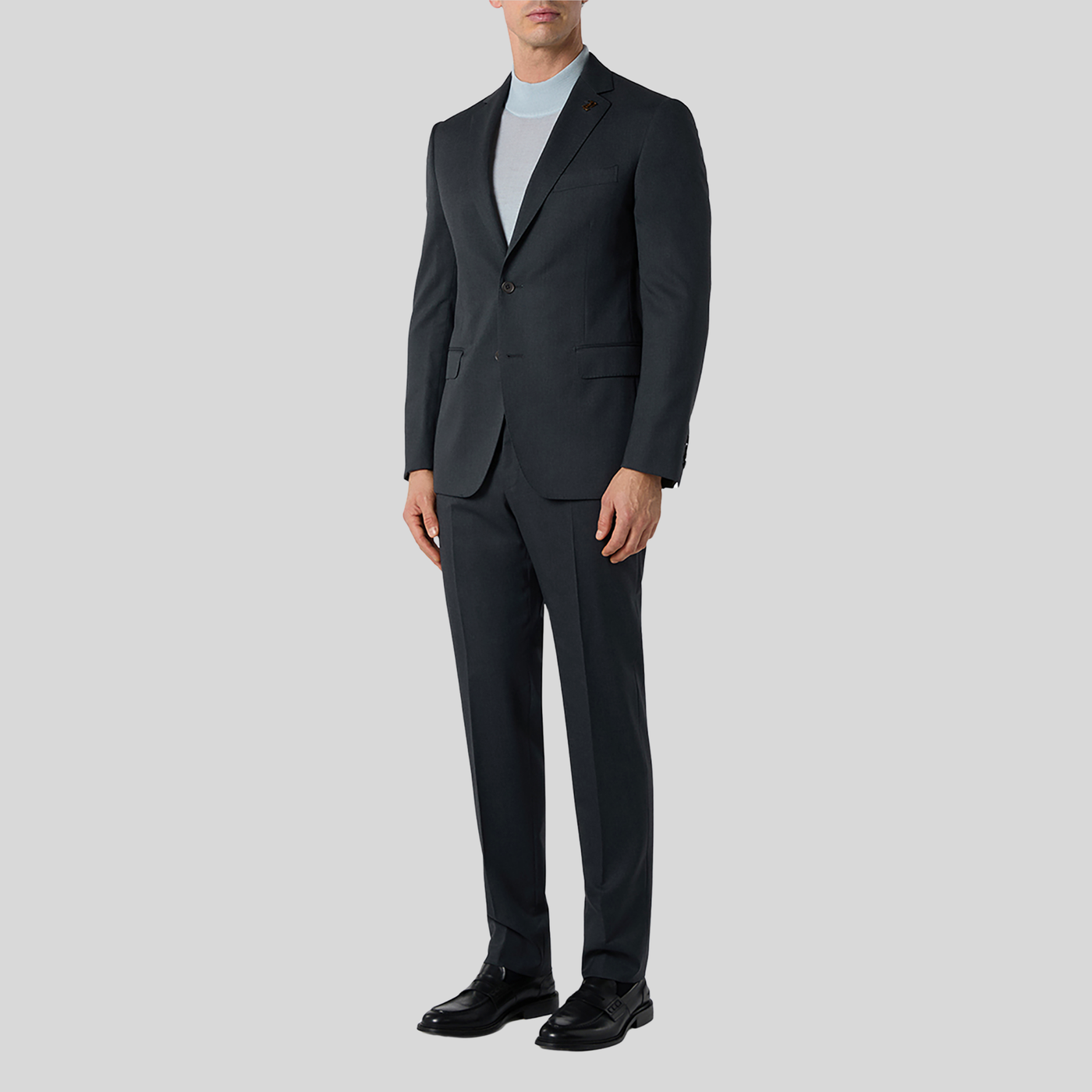 Gotstyle Fashion Pal Zileri Solid Wool Suit - Charcoal
