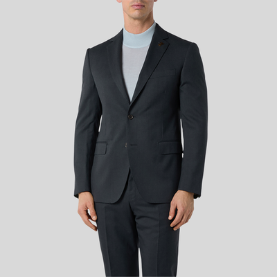 Gotstyle Fashion Pal Zileri Solid Wool Suit - Charcoal