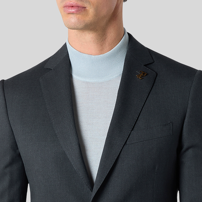 Gotstyle Fashion Pal Zileri Solid Wool Suit - Charcoal