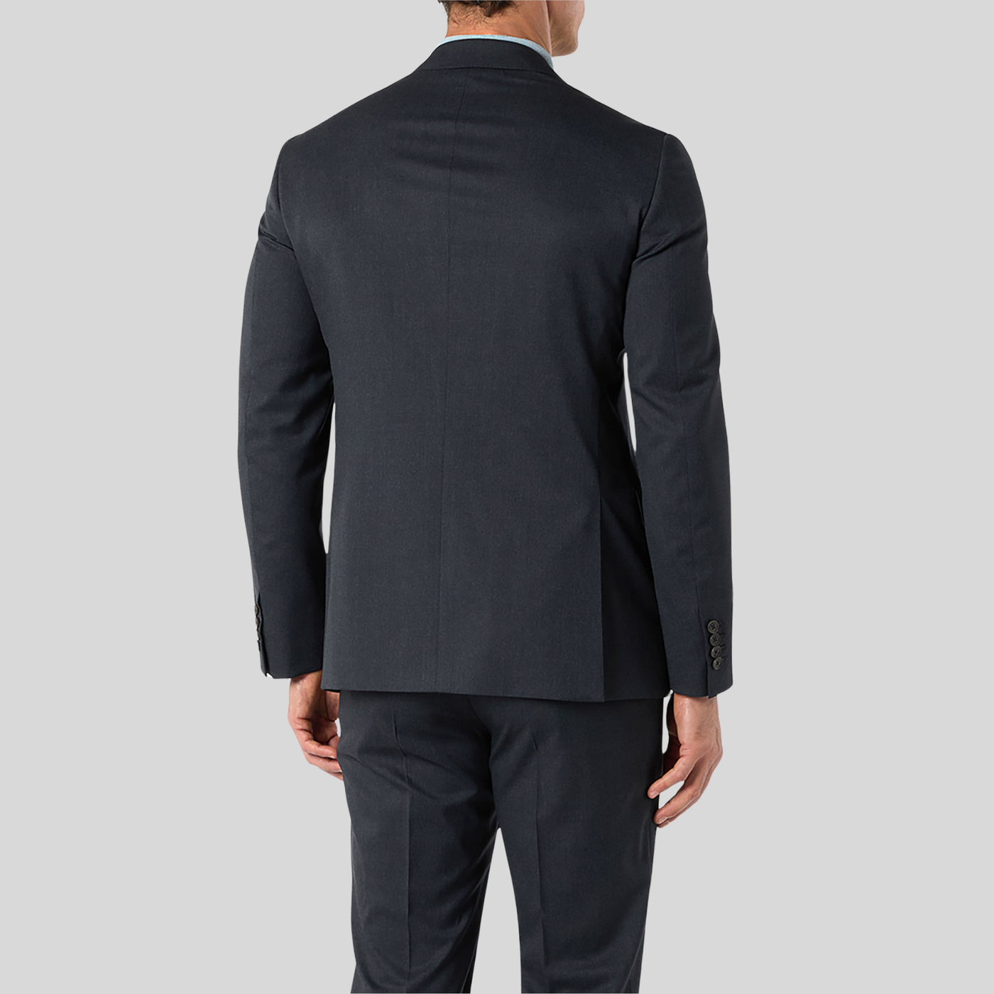 Gotstyle Fashion Pal Zileri Solid Wool Suit - Charcoal