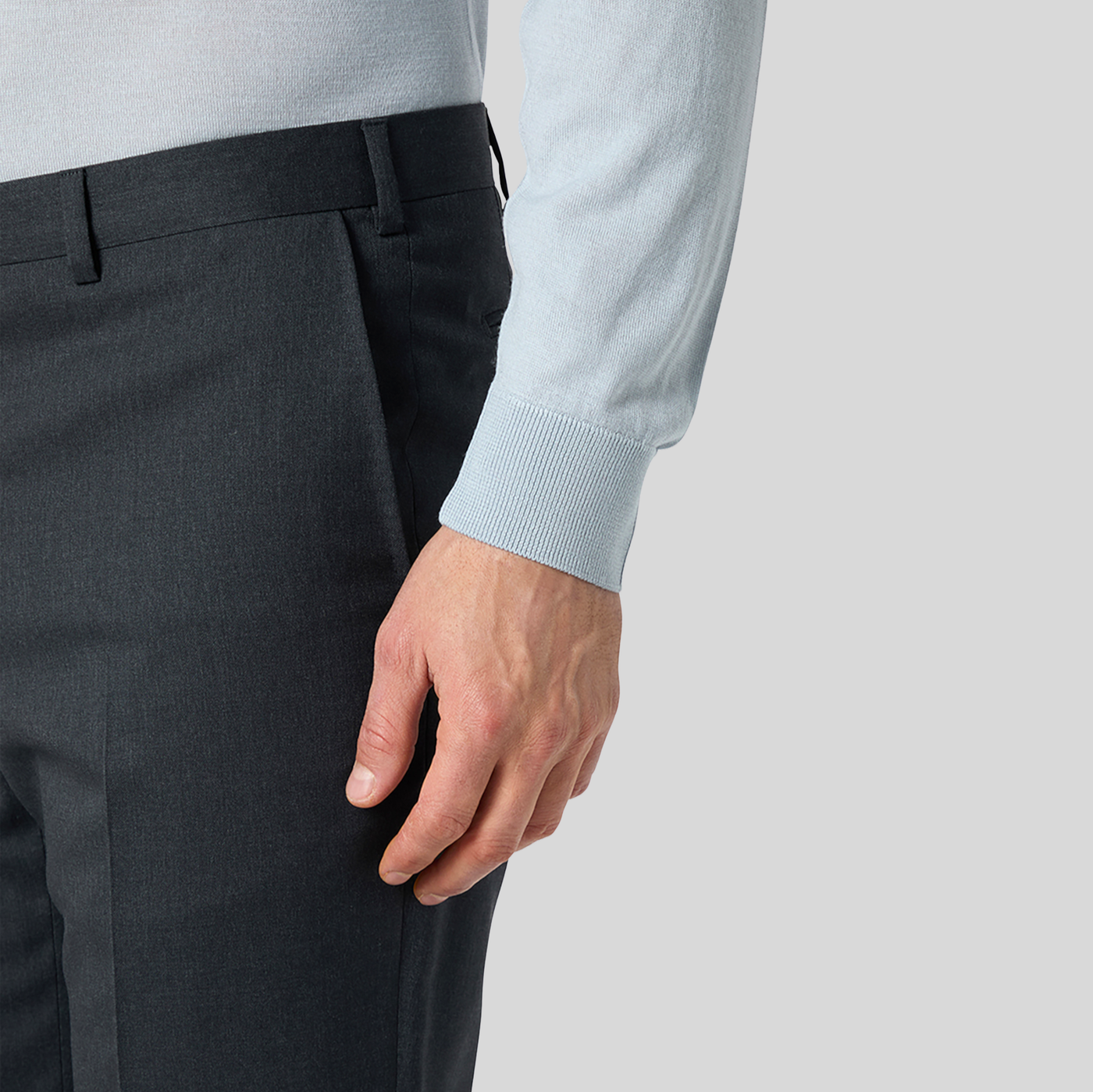 Gotstyle Fashion Pal Zileri Solid Wool Suit - Charcoal