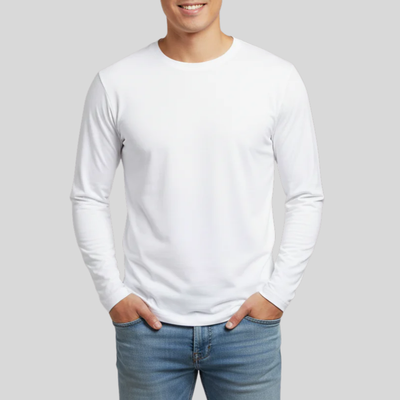 Gotstyle Fashion Paul Miranda Longsleeve Crew Neck Tee - White