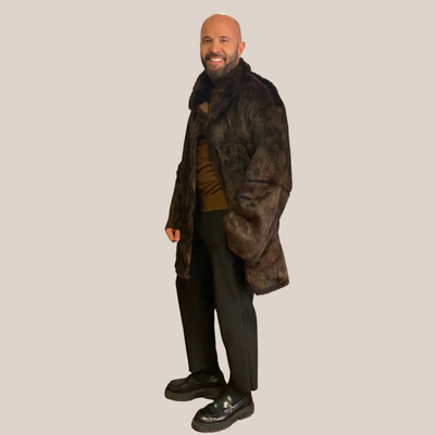 Gotstyle Fashion - Papamkt Papamkt 80s Soft Pelted Patch Pocket Reversible Fur Coat - Brown