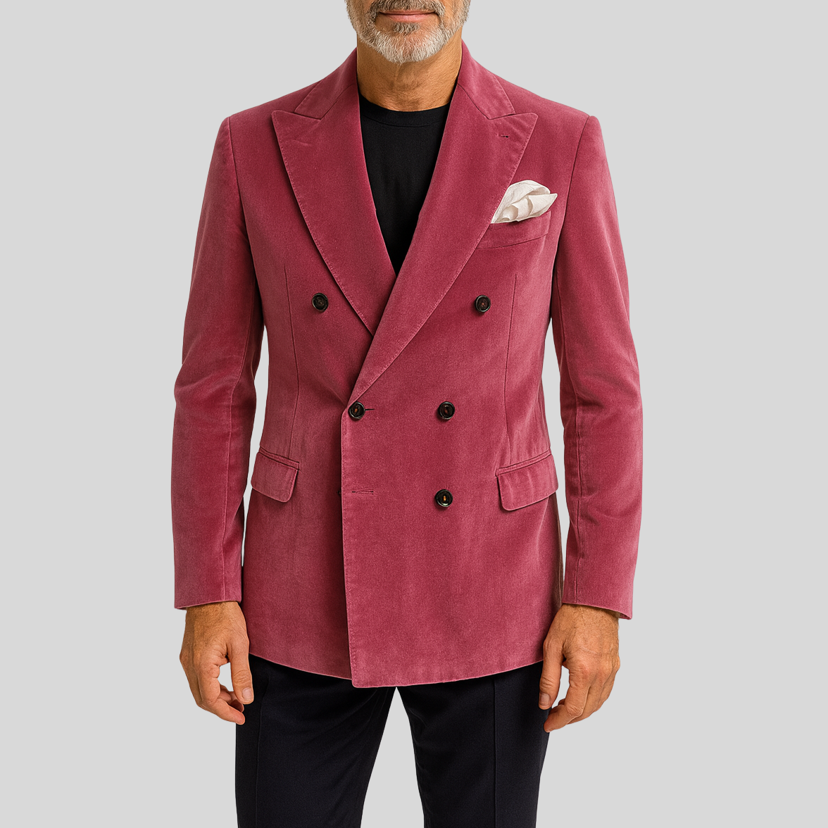 Velvet Blazer - Coral