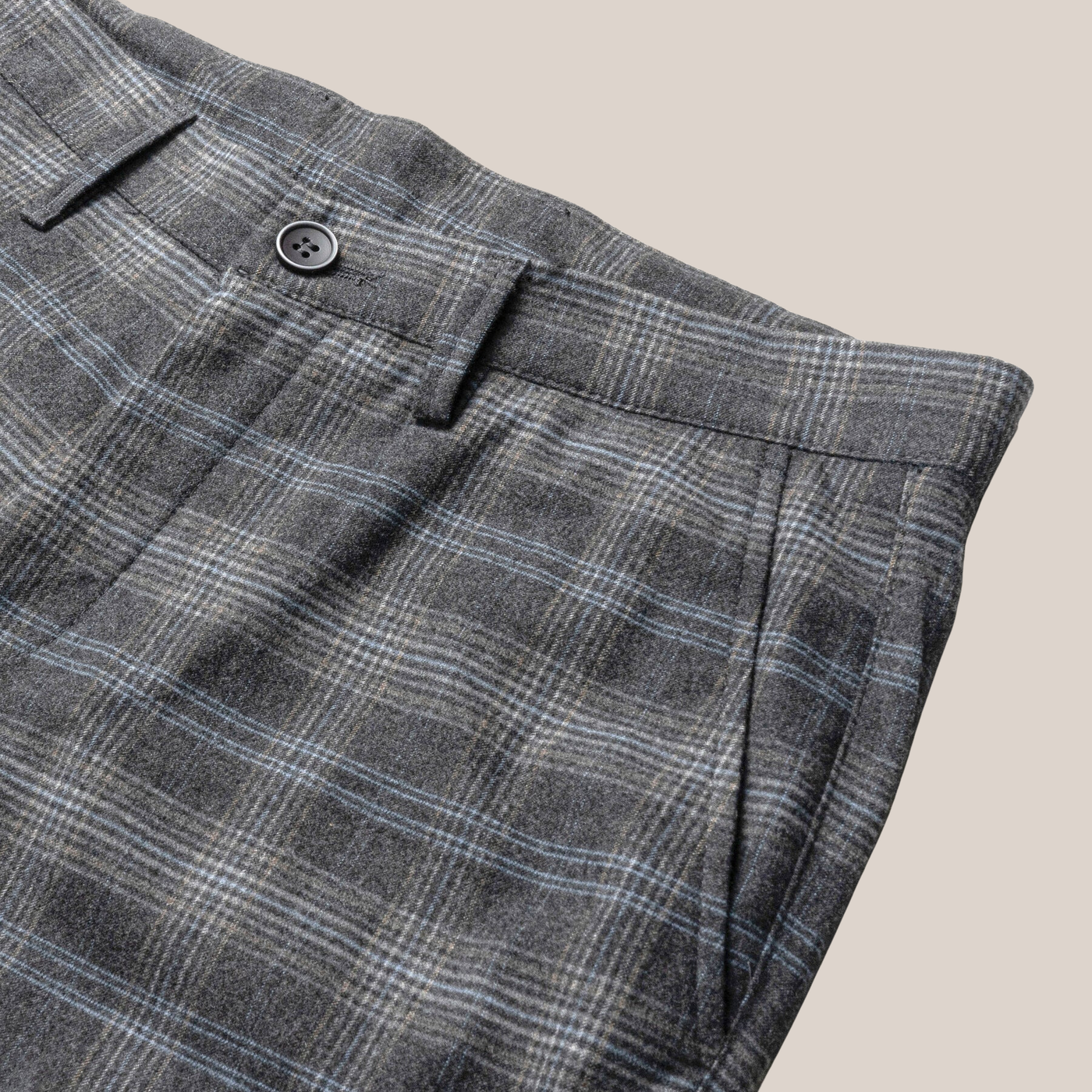 Gotstyle Fashion - Robert Barakett Pants Plaid Check Jersey Chino - Charcoal