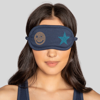 Gotstyle Fashion - PJ Salvage Gifts Nailhead Emoji Details Sleep Mask - Navy