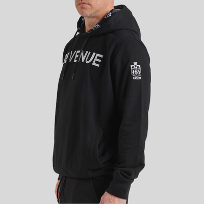 12in Logo Lined Hoodie - Black