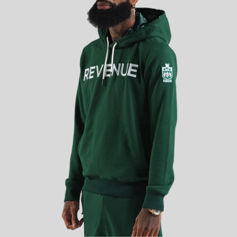 12in Logo Lined Hoodie - Green