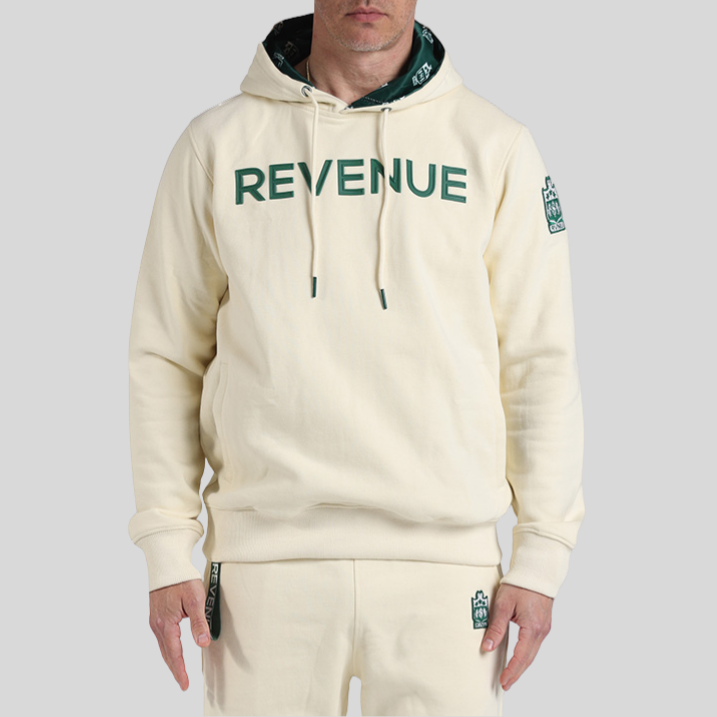 12in Logo Lined Hoodie - Off-White