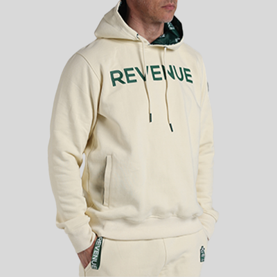 12in Logo Lined Hoodie - Off-White