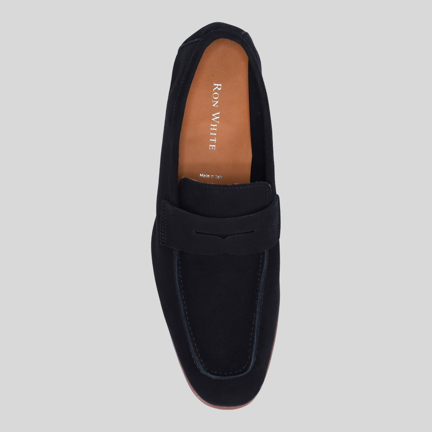 Cashmere Suede Penny Loafer - Black