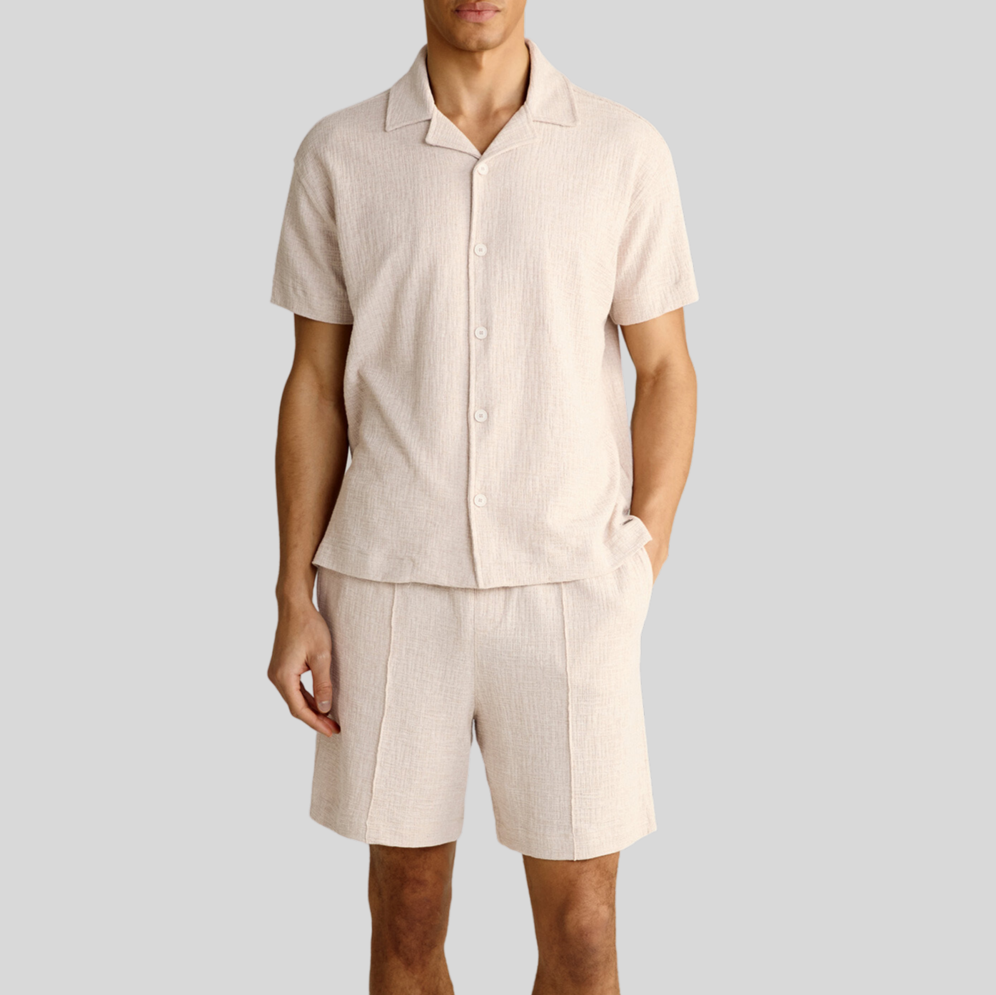 Gotstyle Fashion - Joop! Collar Shirts Structured Cotton Blend Shirt - Beige