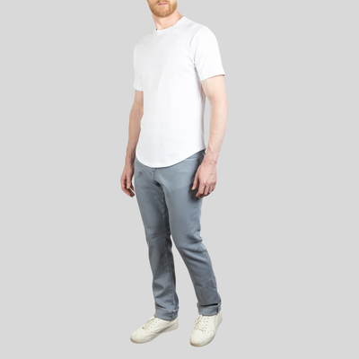 Gotstyle Fashion Jude Neale Axe Slim Straight Stretch Denim - Ice