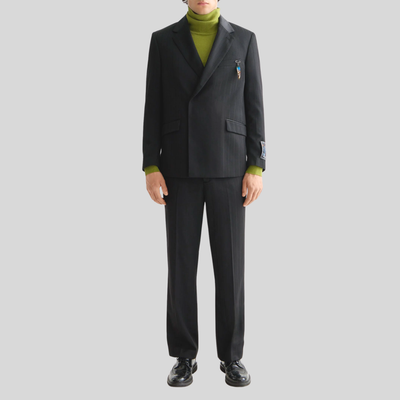 Gotstyle Fashion Scotch & Soda Structured Stripe Relaxed Blazer - Black