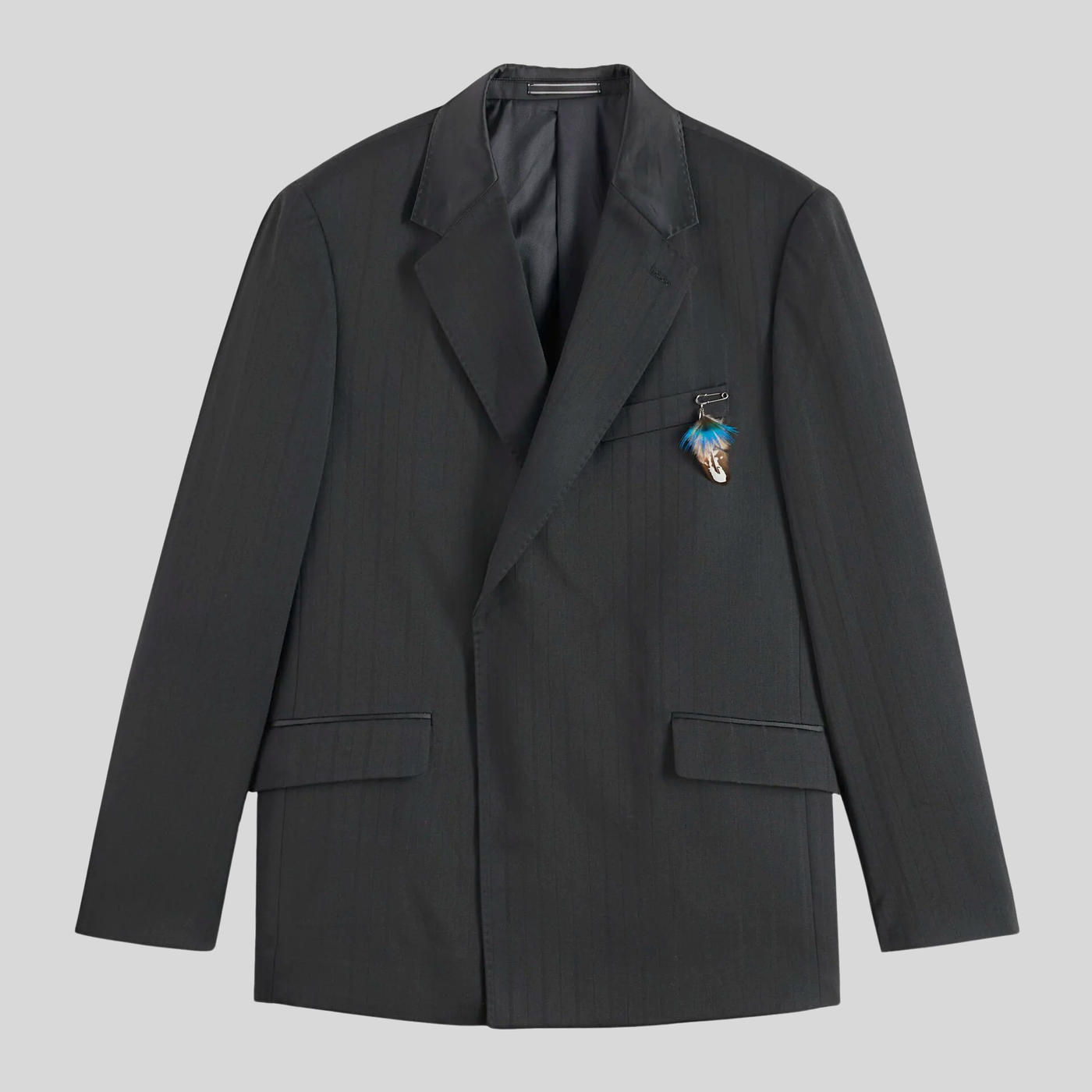 Gotstyle Fashion Scotch & Soda Structured Stripe Relaxed Blazer - Black