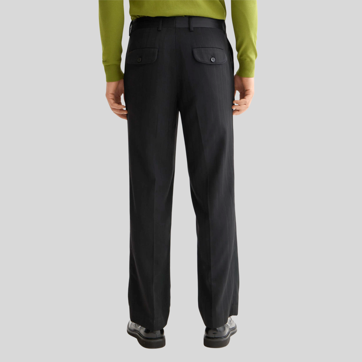 Gotstyle Fashion Scotch & Soda Structured Stripe Relaxed Chinos - Black