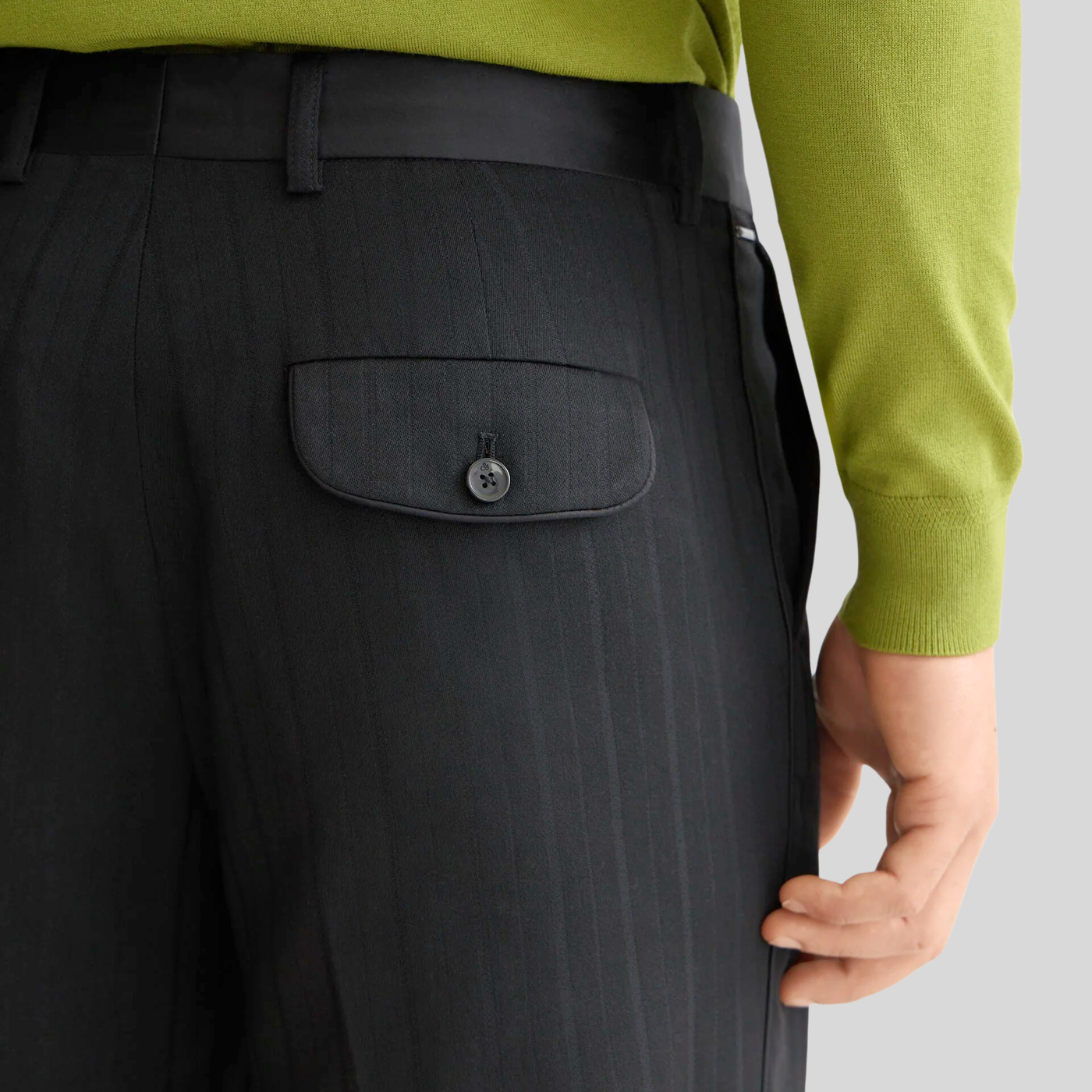 Gotstyle Fashion Scotch & Soda Structured Stripe Relaxed Chinos - Black