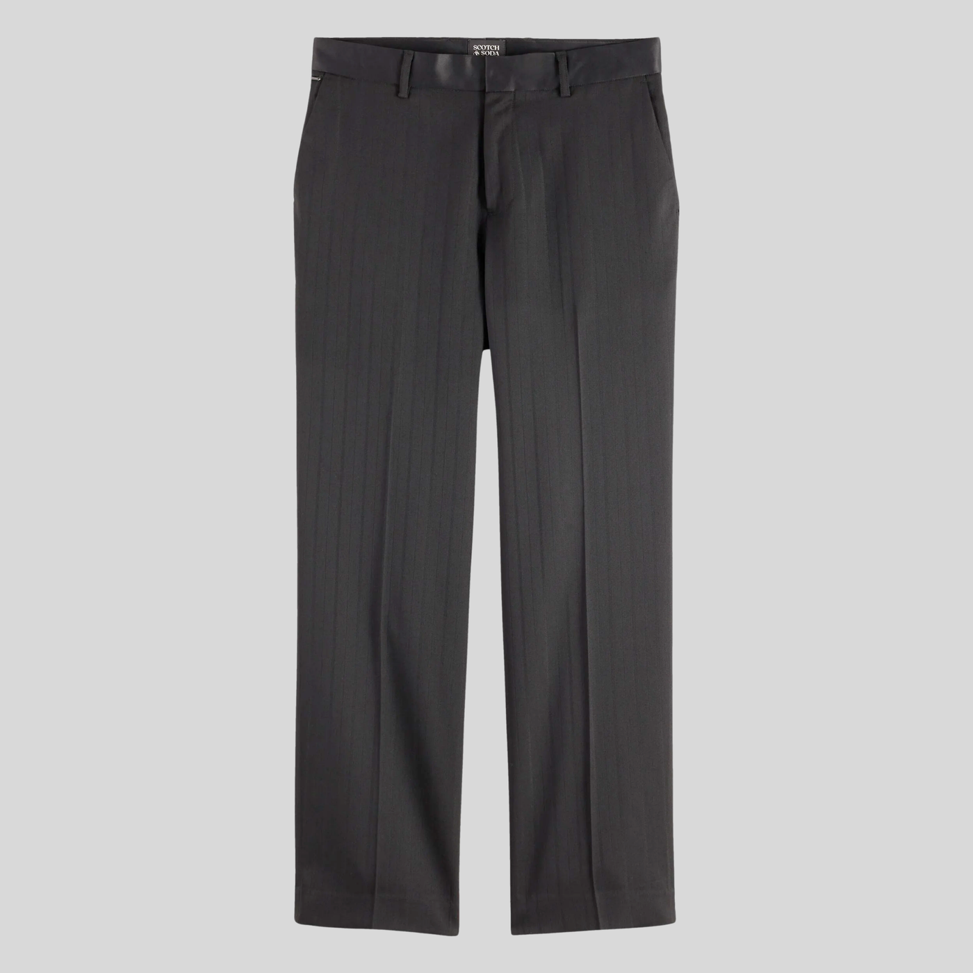 Gotstyle Fashion Scotch & Soda Structured Stripe Relaxed Chinos - Black