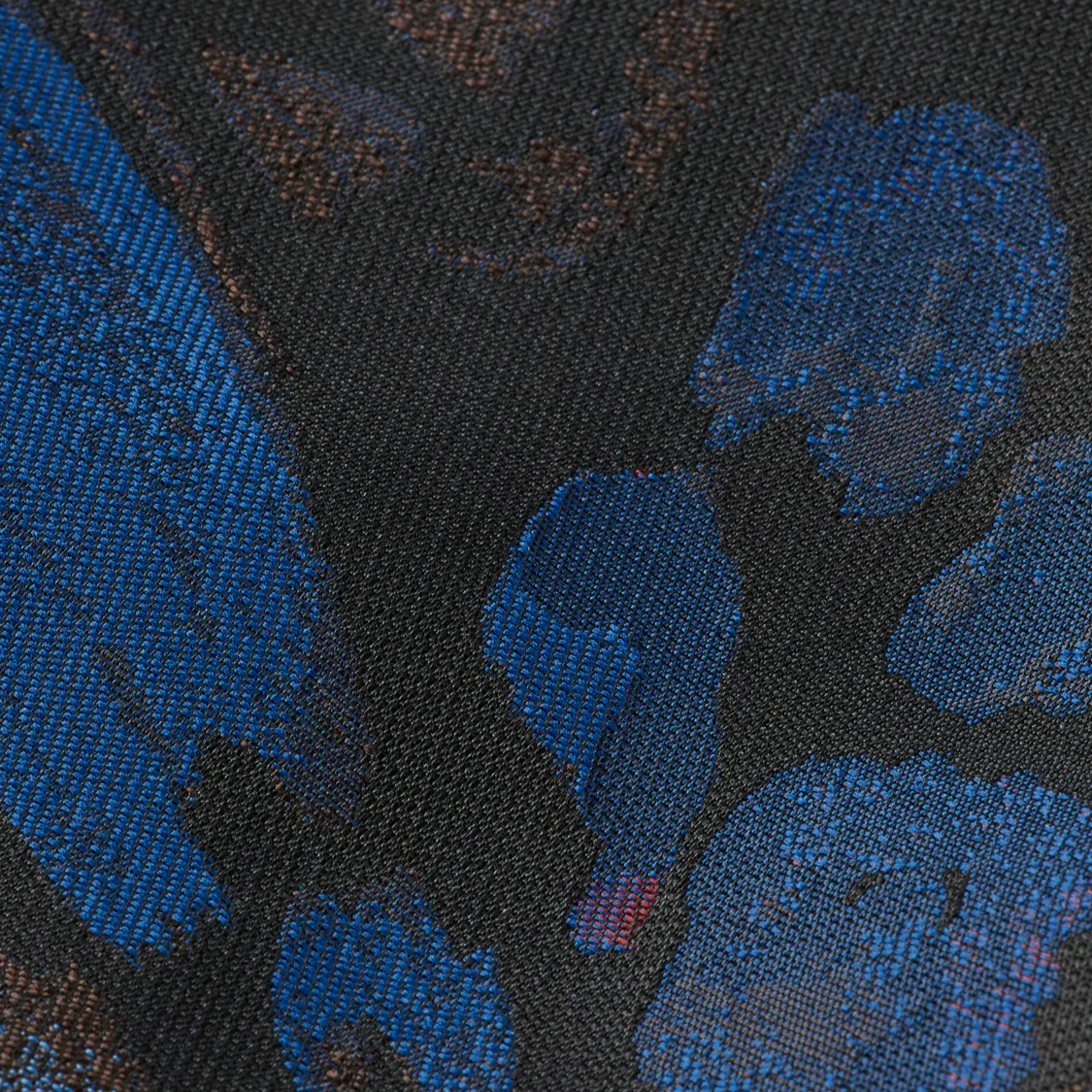 Abstract Feathers Jacquard Blazer - Navy