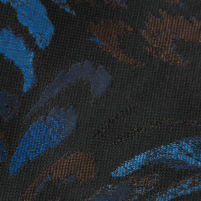 Abstract Feathers Jacquard Trousers - Navy