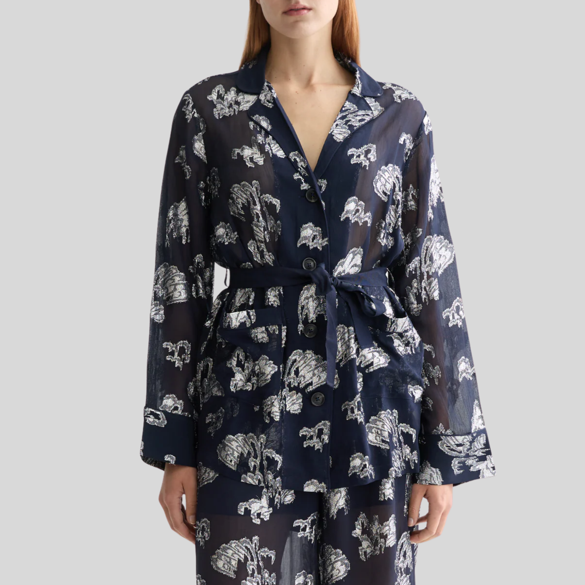 PJ Inspired Loose Blazer - Navy