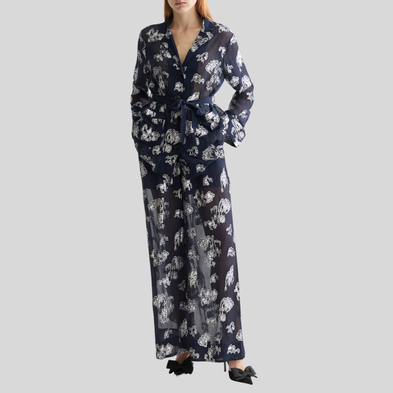 PJ Inspired Loose Blazer - Navy