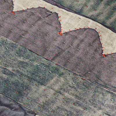 Reversible Bomber with Contrast Trim - Blue