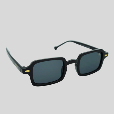 Gotstyle Fashion Hip and Bone Sebastian Rectangular Frame Shades - Black