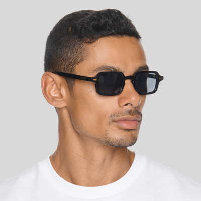 Gotstyle Fashion Hip and Bone Sebastian Rectangular Frame Shades - Black